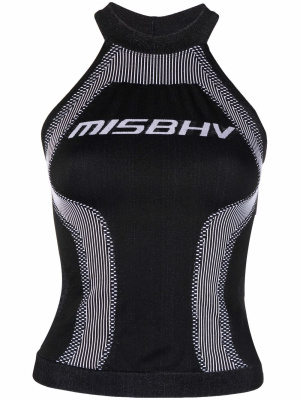 

Logo-print halterneck top, MISBHV Logo-print halterneck top
