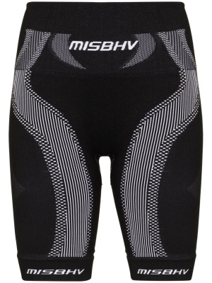 

High-waisted sport knit shorts, MISBHV High-waisted sport knit shorts