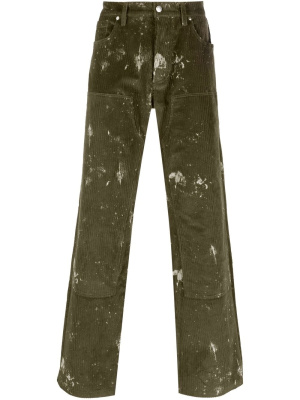 

Paint-splatter corduroy trousers, MISBHV Paint-splatter corduroy trousers