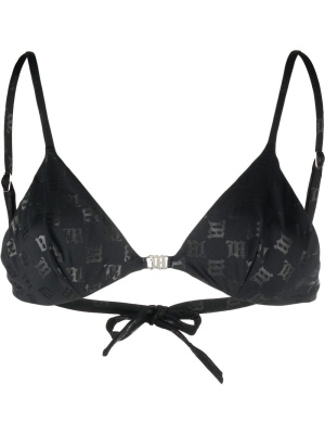 

Monogram-pattern bikini top, MISBHV Monogram-pattern bikini top