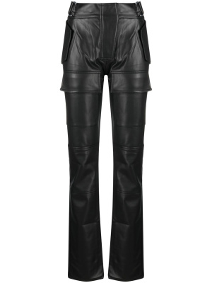 

Straight leg faux-leather trousers, MISBHV Straight leg faux-leather trousers