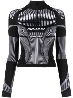 

Logo funnel-neck knit jumper, MISBHV Logo funnel-neck knit jumper