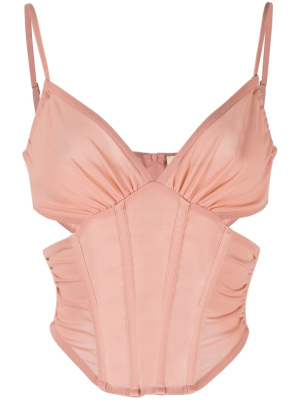 

Corset-style cropped top, MISBHV Corset-style cropped top