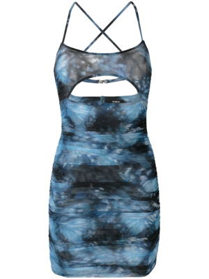 

Butterfly-print mesh dress, MISBHV Butterfly-print mesh dress