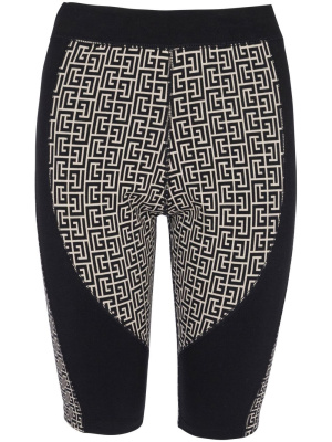 

Monogram cycling shorts, Balmain Monogram cycling shorts