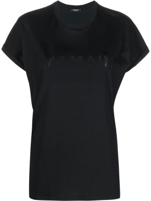 

Logo-studded cotton T-shirt, Balmain Logo-studded cotton T-shirt