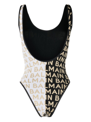 

Two-tone logo one-piece, Balmain Two-tone logo one-piece
