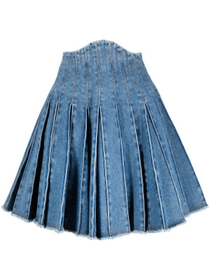 

High-waisted denim skirt, Balmain High-waisted denim skirt