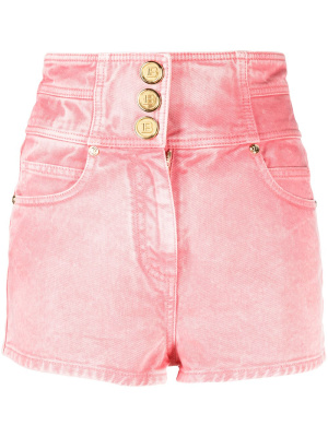 

High-waisted denim shorts, Balmain High-waisted denim shorts