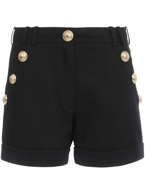 

Piqué-weave mini shorts, Balmain Piqué-weave mini shorts