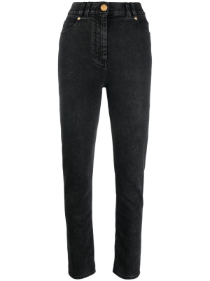 

Logo-plaque denim jeans, Balmain Logo-plaque denim jeans