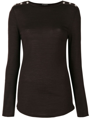 

Button-embellished jumper, Balmain Button-embellished jumper