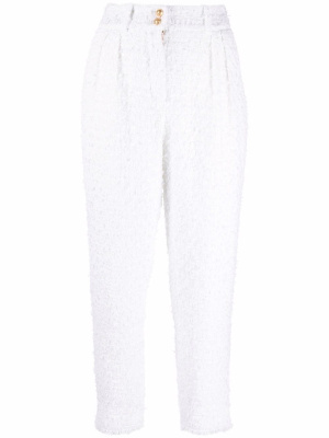 

Cropped tweed trousers, Balmain Cropped tweed trousers