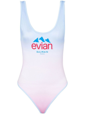 

X Evian gradient-effect swimsuit, Balmain X Evian gradient-effect swimsuit