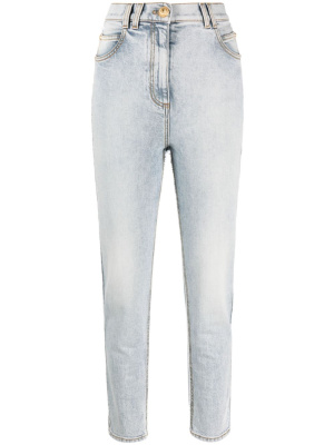 

High-waisted slim-cut jeans, Balmain High-waisted slim-cut jeans