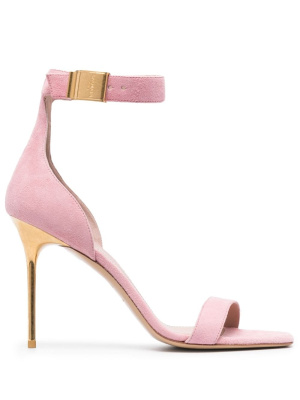 

Uma 105mm suede sandals, Balmain Uma 105mm suede sandals