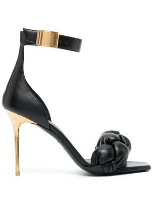 

Logo-plaque open-toe sandals, Balmain Logo-plaque open-toe sandals