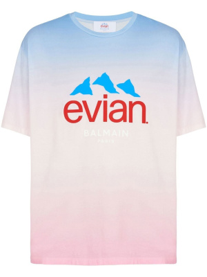 

X Evian gradient-effect T-shirt, Balmain X Evian gradient-effect T-shirt