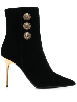 

Button-detail high-heel boots, Balmain Button-detail high-heel boots