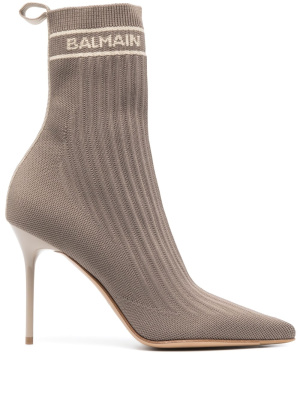 

Pointed-toe sock-style boots, Balmain Pointed-toe sock-style boots
