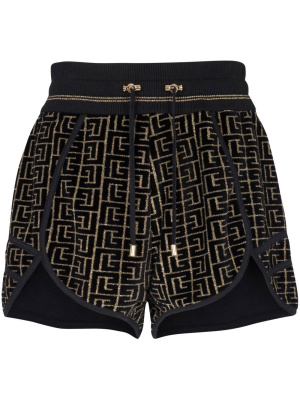 

Monogram running shorts, Balmain Monogram running shorts