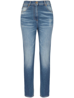 

Logo-plaque slim-cut jeans, Balmain Logo-plaque slim-cut jeans