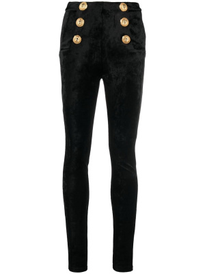 

Skinny velvet trousers, Balmain Skinny velvet trousers