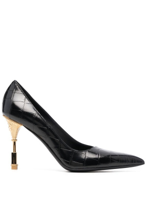 

Embossed crocodile 95mm pumps, Balmain Embossed crocodile 95mm pumps