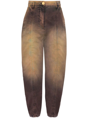 

Tie-dye print tapered jeans, Balmain Tie-dye print tapered jeans