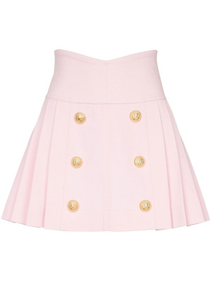 

Button-front denim miniskirt, Balmain Button-front denim miniskirt
