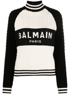 

Monogram-jacquard logo jumper, Balmain Monogram-jacquard logo jumper