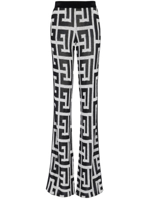 

Monogram-pattern straight trousers, Balmain Monogram-pattern straight trousers