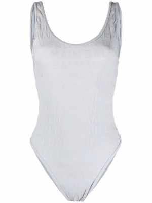 

Logo print swimsuit, Balmain Logo print swimsuit