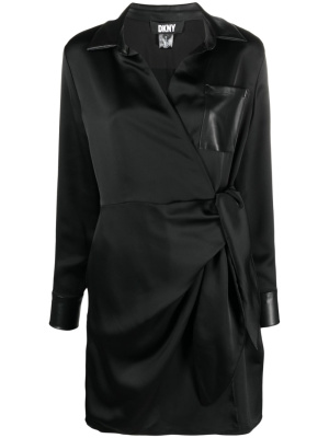 

Wrap v-neck shirtdress, DKNY Wrap v-neck shirtdress