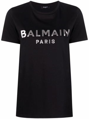 

Logo-print short-sleeve T-shirt, Balmain Logo-print short-sleeve T-shirt