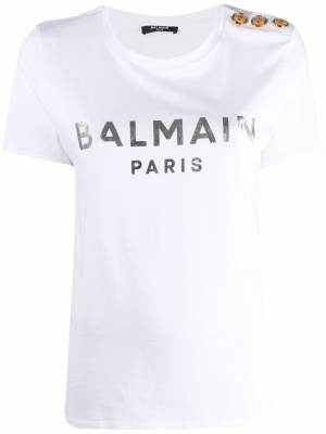

Logo-print T-shirt, Balmain Logo-print T-shirt