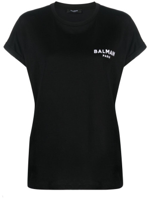 

Logo-print cotton T-shirt, Balmain Logo-print cotton T-shirt