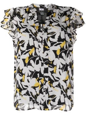

Floral-print blouse, DKNY Floral-print blouse