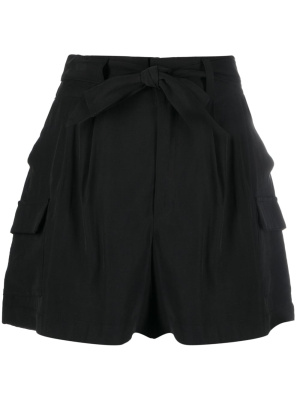 

Lace-up pleated shorts, DKNY Lace-up pleated shorts
