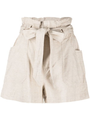 

High-waisted drawstring shorts, DKNY High-waisted drawstring shorts