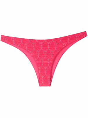 

Karl icon print bikini bottoms, Karl Lagerfeld Karl icon print bikini bottoms