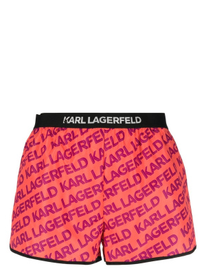 

Logo-print beach shorts, Karl Lagerfeld Logo-print beach shorts