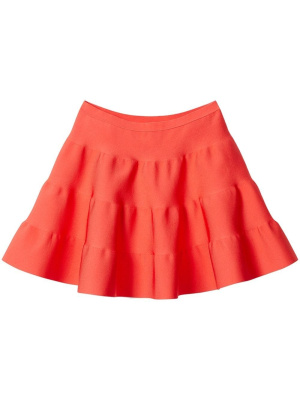 

Tiered satin skirt, Nina Ricci Tiered satin skirt
