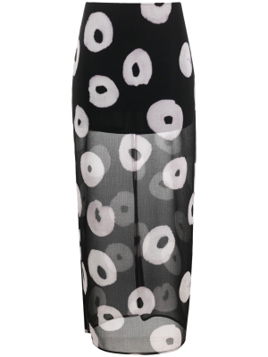 

Semi sheer printed skirt, Nina Ricci Semi sheer printed skirt
