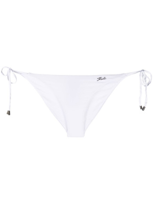 

Logo-plaque tied bikini bottoms, Karl Lagerfeld Logo-plaque tied bikini bottoms