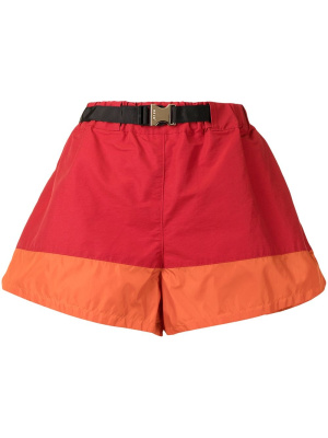 

Colourblock wide-leg shorts, Sacai Colourblock wide-leg shorts