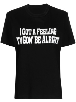 

Slogan-print cotton T-shirt, Sacai Slogan-print cotton T-shirt