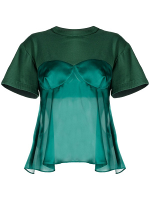 

Cups-bra detailing T-shirt, Sacai Cups-bra detailing T-shirt