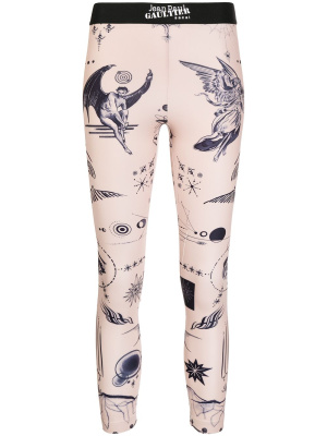 

Graphic-print skinny trousers, Sacai Graphic-print skinny trousers