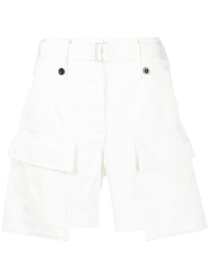 

Cargo-pocket belted shorts, Sacai Cargo-pocket belted shorts